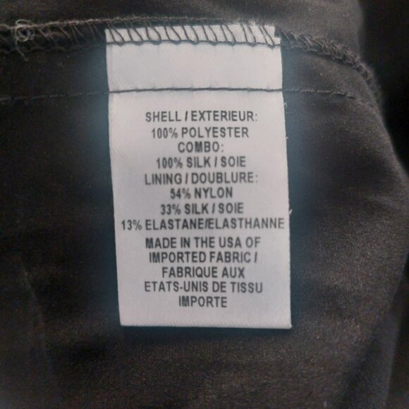 Milly Black Mesh Blouse Small Silk Blend Flutter Sleeve Romantic Date Night EUC - Picture 11 of 14